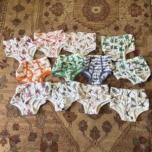 Hanna Andersson boys medium briefs animal and marvel 14 total